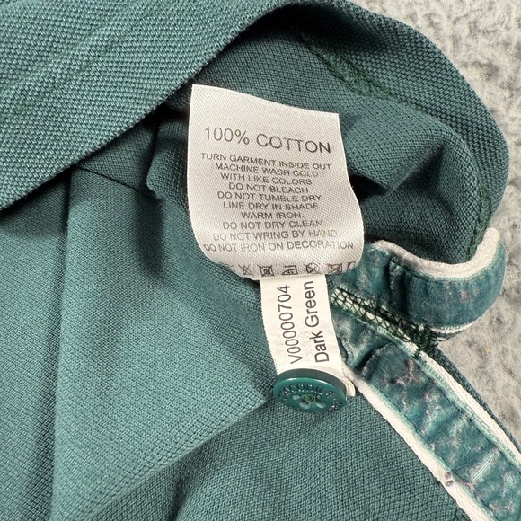 Crocodile Polo Shirt Men's Size Large Slim Fit Green Short Sleeve - Picture 5 of 8